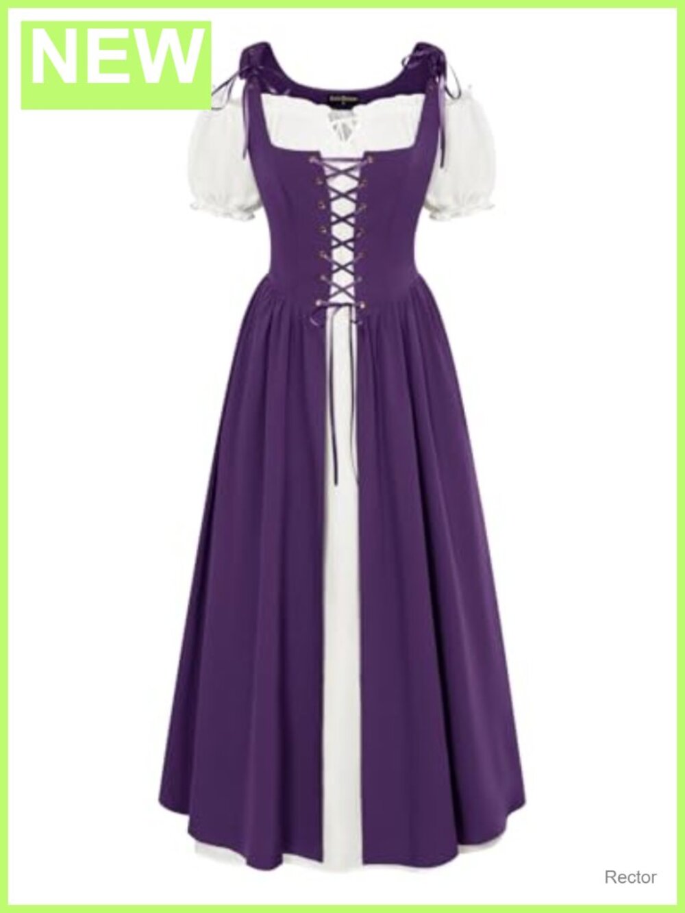 Renaissance Costume Dress 2-Piece Medieval Pirate Halloween